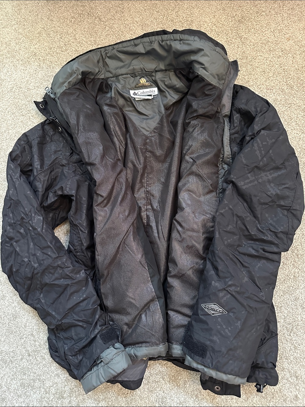 Columbia Black Quilted Insulated Jacket